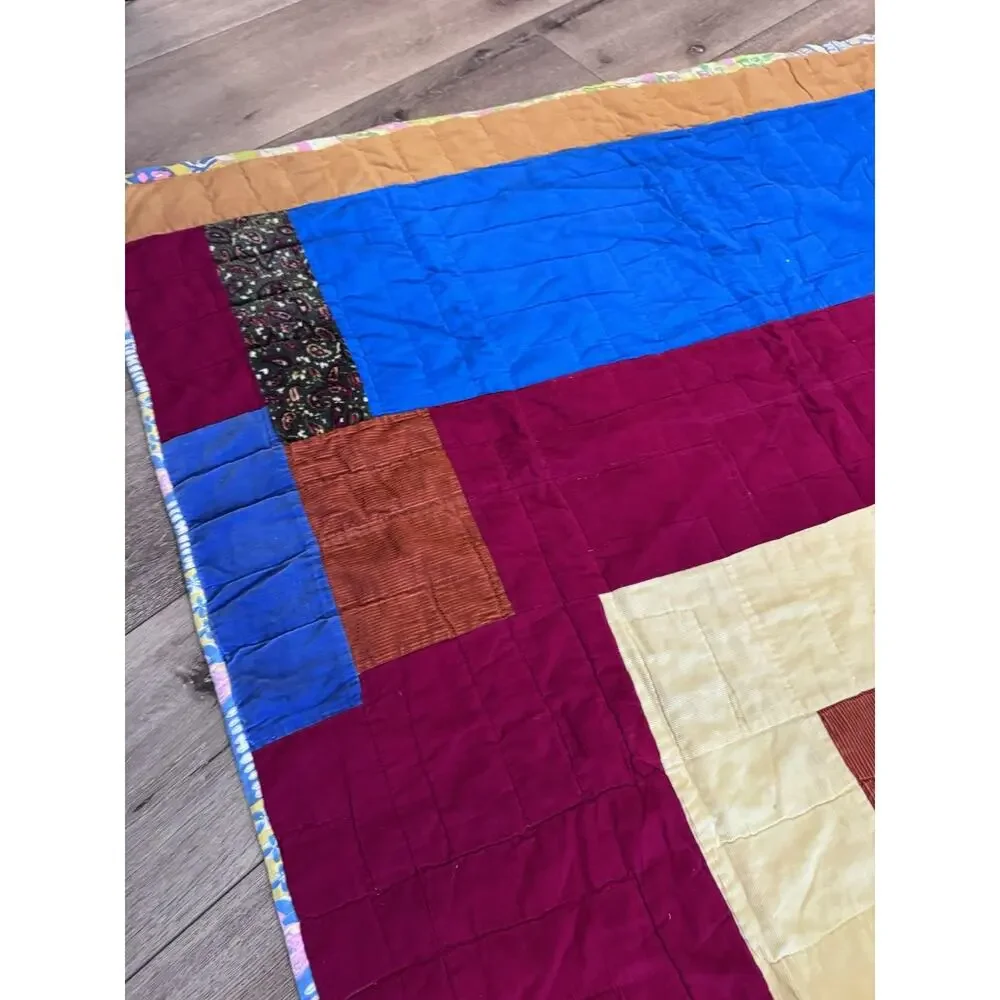 Handmade Quilt Approx 51”x 80”
